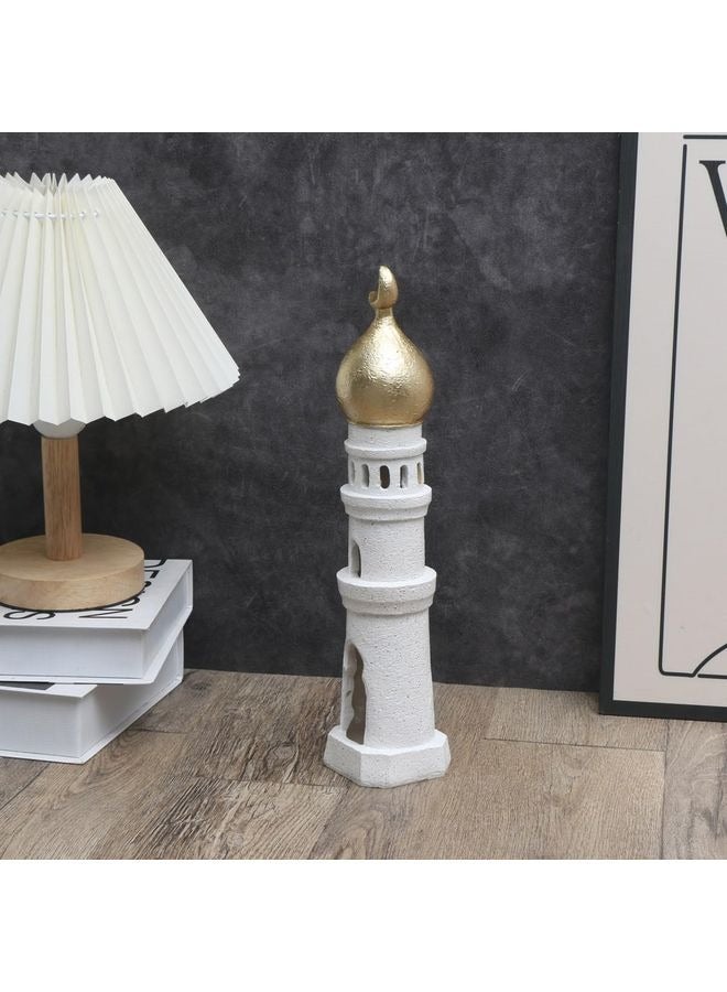 Islamic Cultural Decor Collection - Handcrafted Resin Mosque Models  Tower Ornaments for Home/Office Display Decoration (Tower) - Image 3